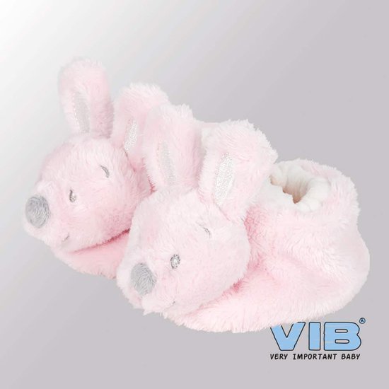 VIB Konijn Pluche Slofjes - Baby - Roze
