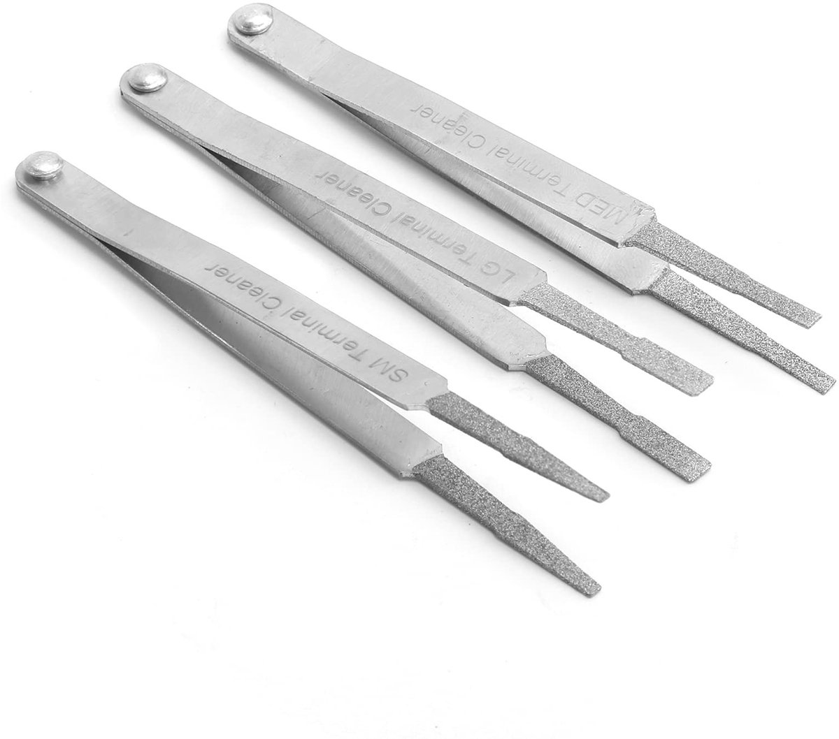Dailygoods - Dailygoody - 3-delige Terminalreinigerset - Elektrische Contactreiniger - Duurzaam en Betrouwbaar - Compact Formaat - Voor Mannelijke en Vrouwelijke C