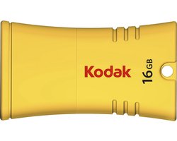 Kodak II K402 Series Flash Drive - 16 GB - USB 2.0 - USB Stick - Mini - Beschermdop - Geel