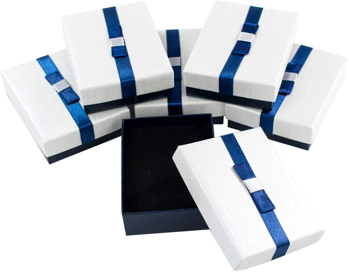 Dailygoods - 6-delige Sieradendoosjes set van Karton met Schuim Binnenkant