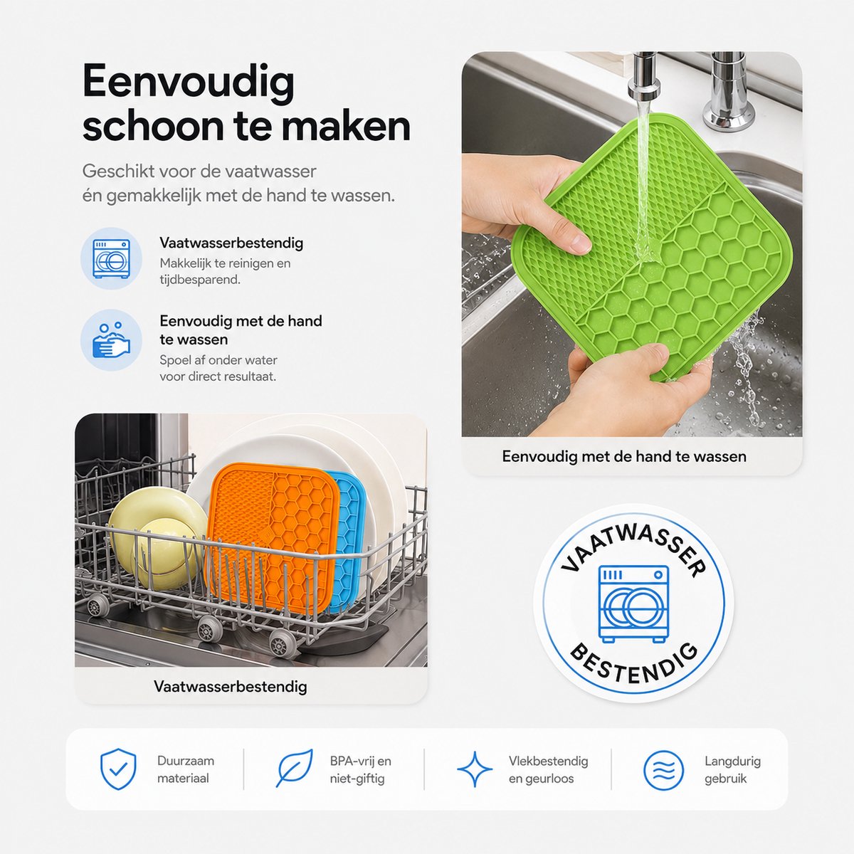 BOTC Likmat Hond met Silicone spatulas - Blauw /Geel thumbnail 4