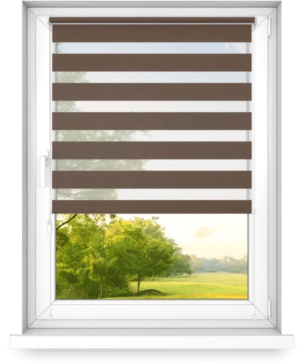time4blinds dag en nacht dubbel rolgordijn mini - raamrolgordijn dag en nacht - rolgordijn