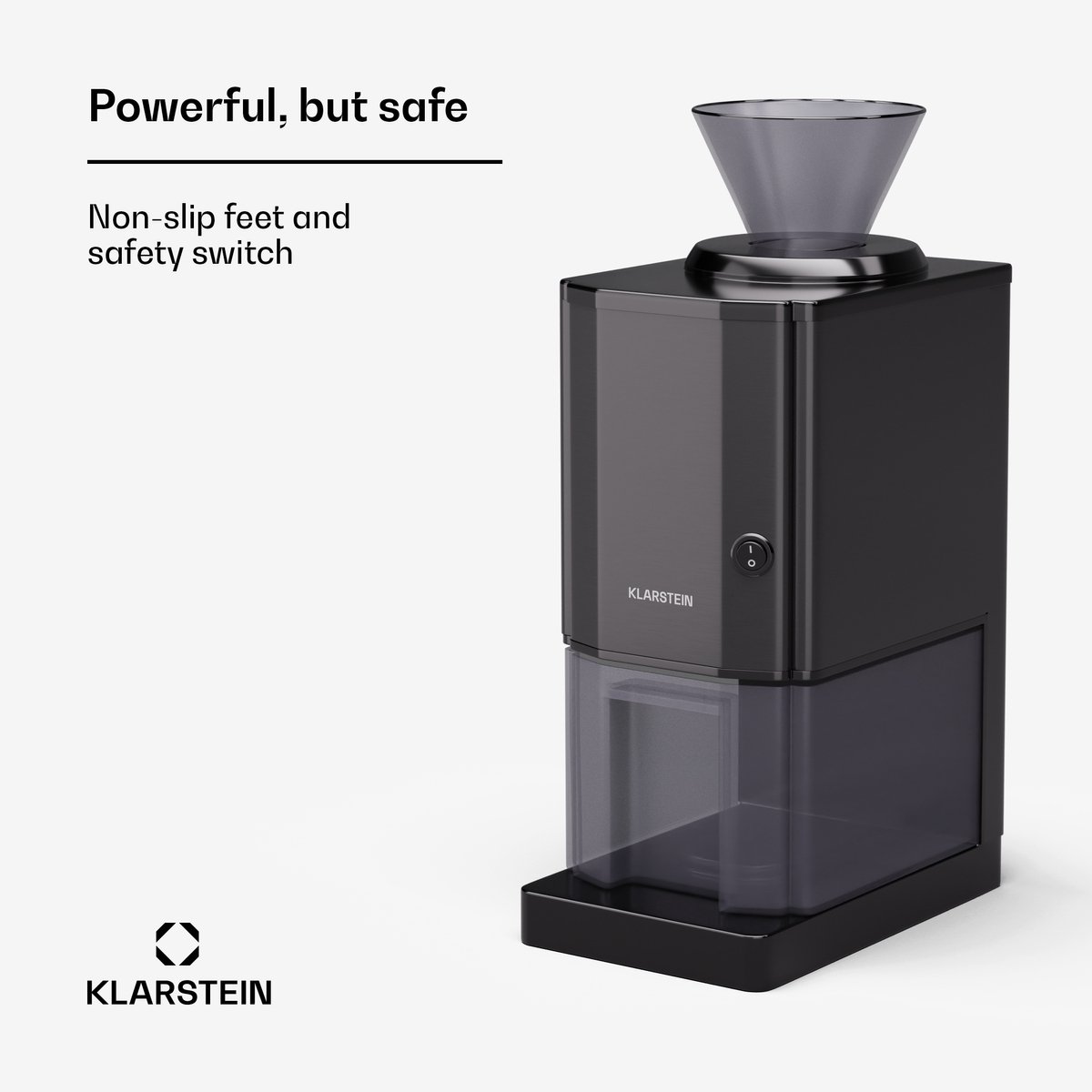 Klarstein Crushed Ice Machine - Roestvrij staal, 12kg/u, 3,5 liter reservoir, veiligheidsschakelaar, zuignapvoetjes, eenvoudig schoon te maken, ideaal voor feestjes,75 kg - Zwart