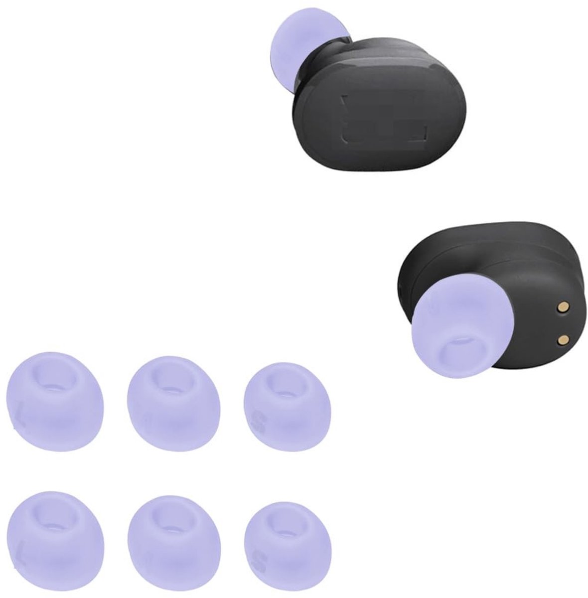 Dailygoods - Vervangende Siliconen Oordopjes voor In-Ear Hoofdtelefoons