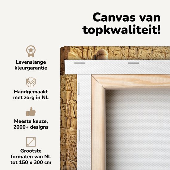 Canvas schilderij 30x40 cm - Wanddecoratie Beeld in Egypte - Muurdecoratie woonkamer - Slaapkamer decoratie - Kamer accessoires - Schilderijen op canvas