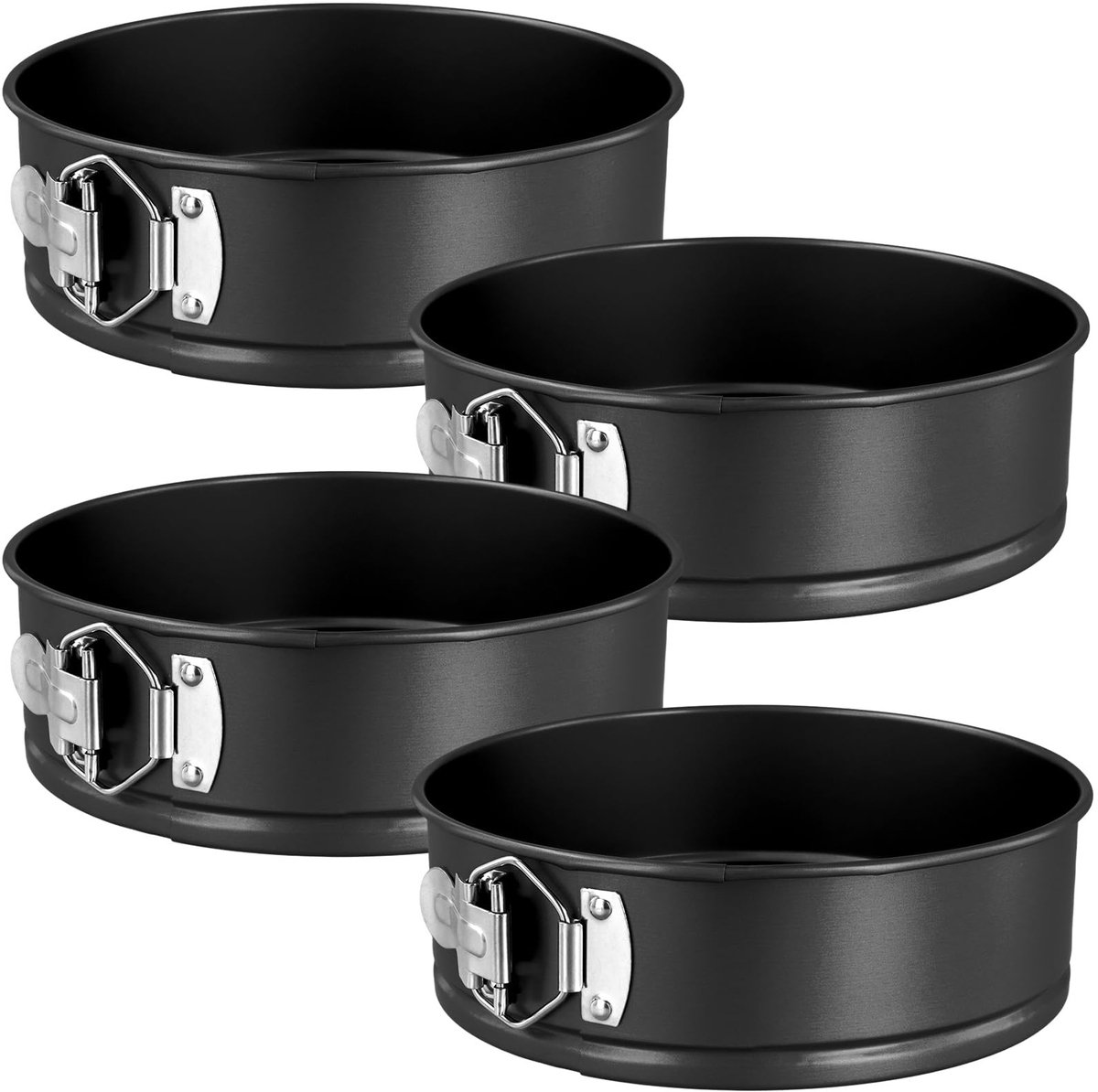 Dailygoods - Set van 4 Ronde Cakevormen van 20 cm voor Heerlijke Taarten