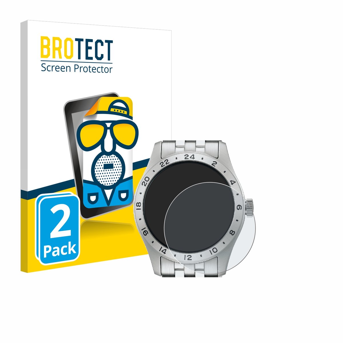 BROTECT - Screenprotector voor Seiko 5 Sports SSK023K1 - Folie Beschermfolie matte 2 Stuks
