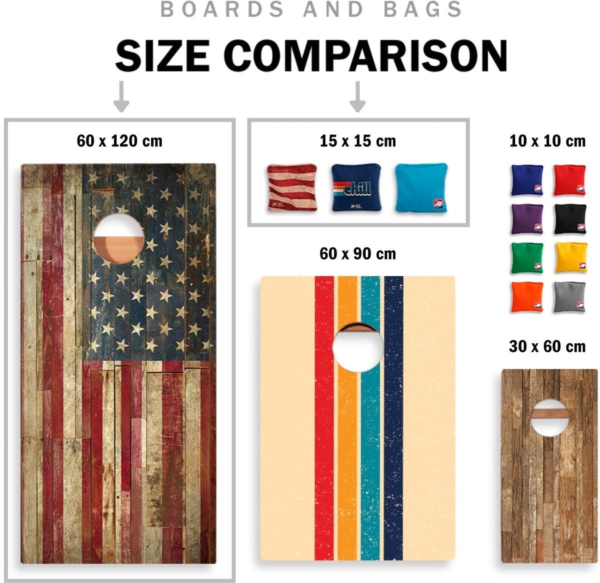 Cornhole Bord (60 x 120cm)