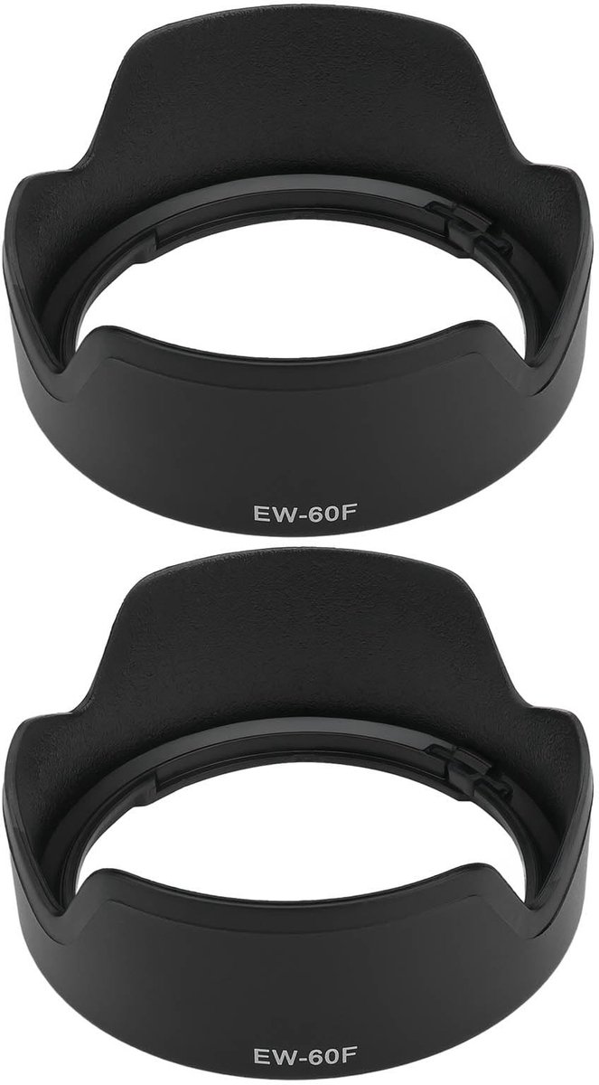 Dailygoods - Cosensi - Dailygoody - Lenskap - Lens Hoed - 2 Stuks - Zwart - Geschikt voor EF-M18-150mm - Camera Lens Accessoire - Voor Fotografie