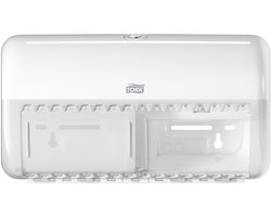 Tork 557000 dispenser voor normale toiletrol T4 duo-box wit traditioneel (557000)