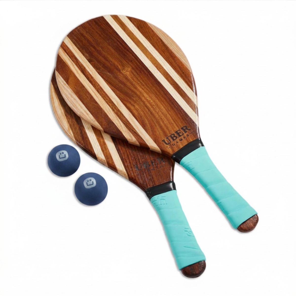 Ubergames - Frescobol - Bat & Ball Set - Braziliaans Strand Top Sport Spel - Met Tas