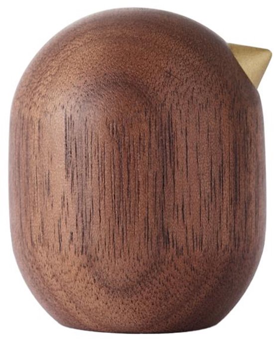 Normann Copenhagen Little Bird Decoratie 4,5cm Walnoot