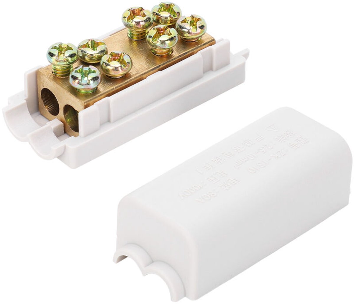 Krachtige T-type hoofdsplitter, 2 stuks, 1-naar-2 uitgangsklemmenblok ZK1310 1000V 80A