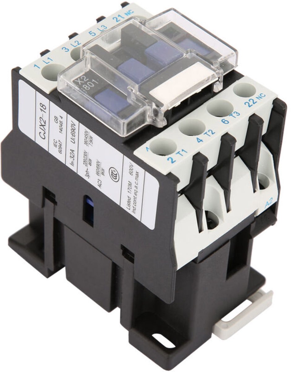 Hooggevoelige industriële AC-schakelaar CJX2-1801 18A