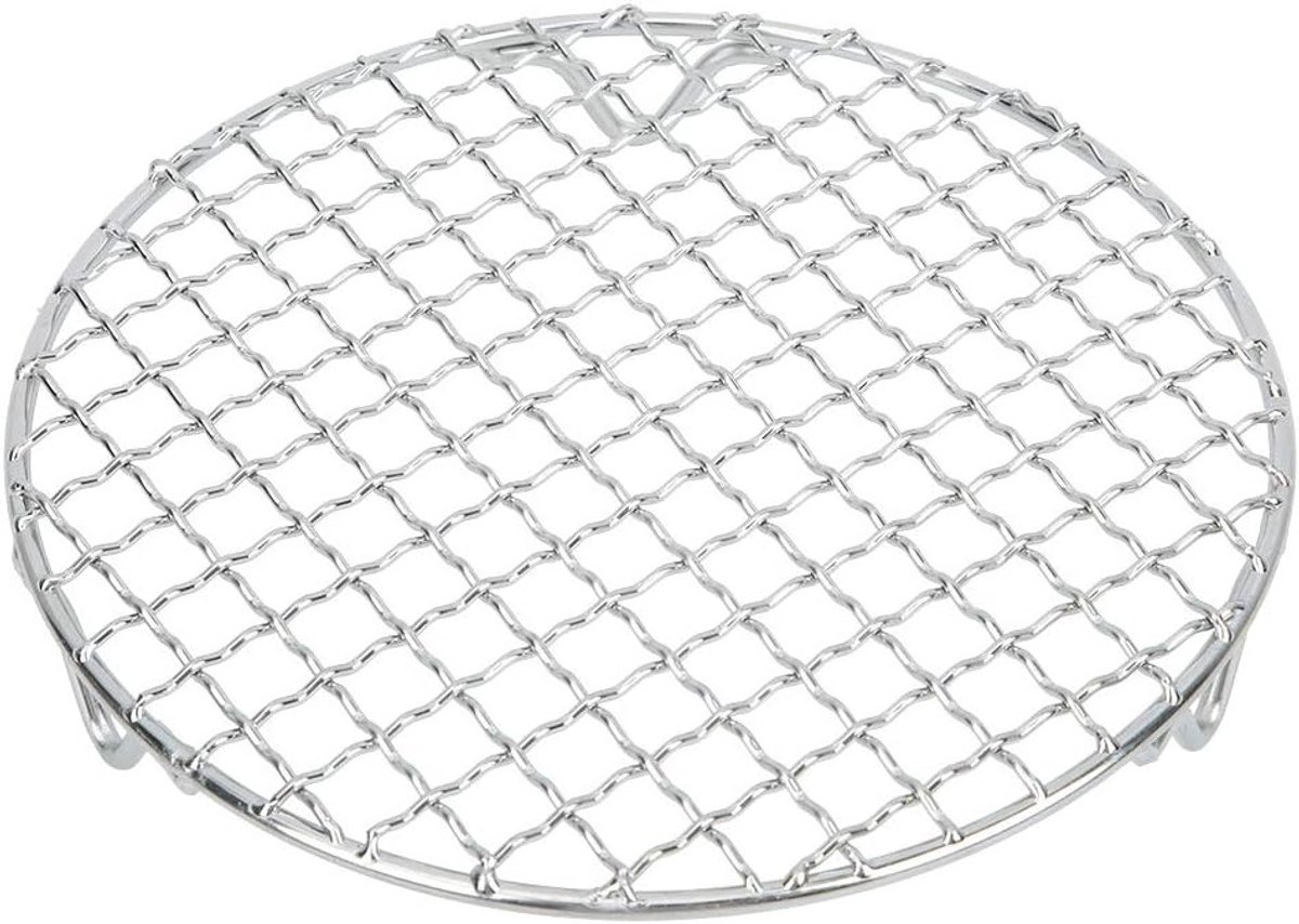 Ronde RVS Bakrooster voor Barbecue en Oven, Herbruikbare Grillmatten voor Stomen en Bakken, Ideaal voor Instant Pot en Brood bakken (18CM/7IN)