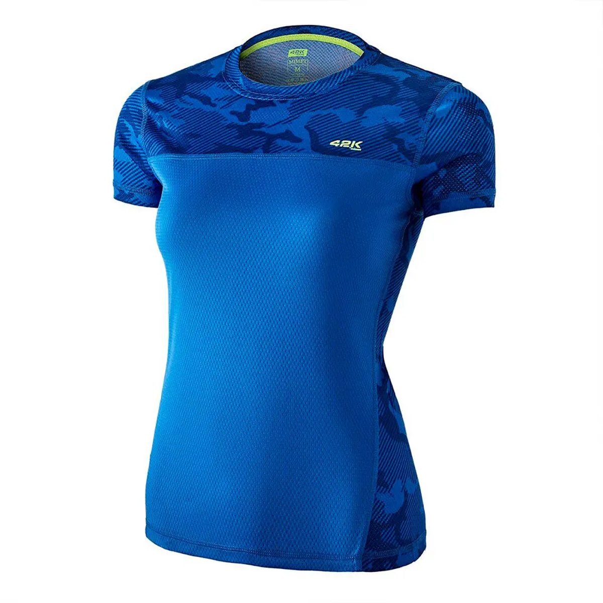 42k Running Mimet T-shirt Met Korte Mouwen Blauw S Vrouw