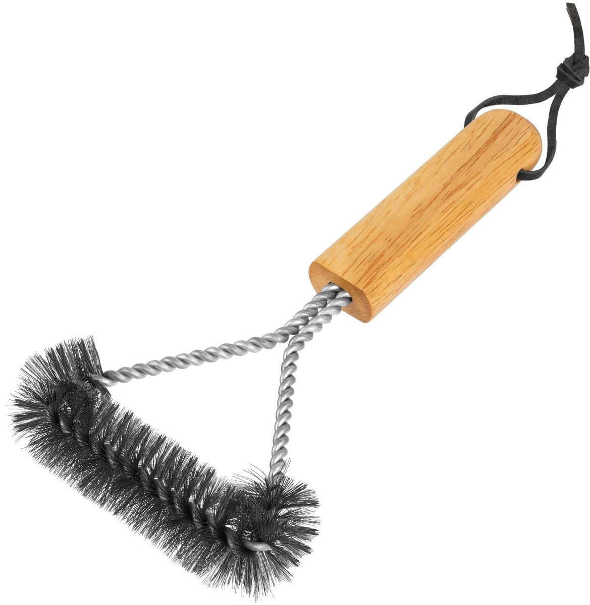 Dailygoody - Grill Reinigingsborstel - Barbecue Borstel voor Heavy Duty Reiniging - Houten Handvat - Draad Borstel voor Grill - Geschikt voor Meta...