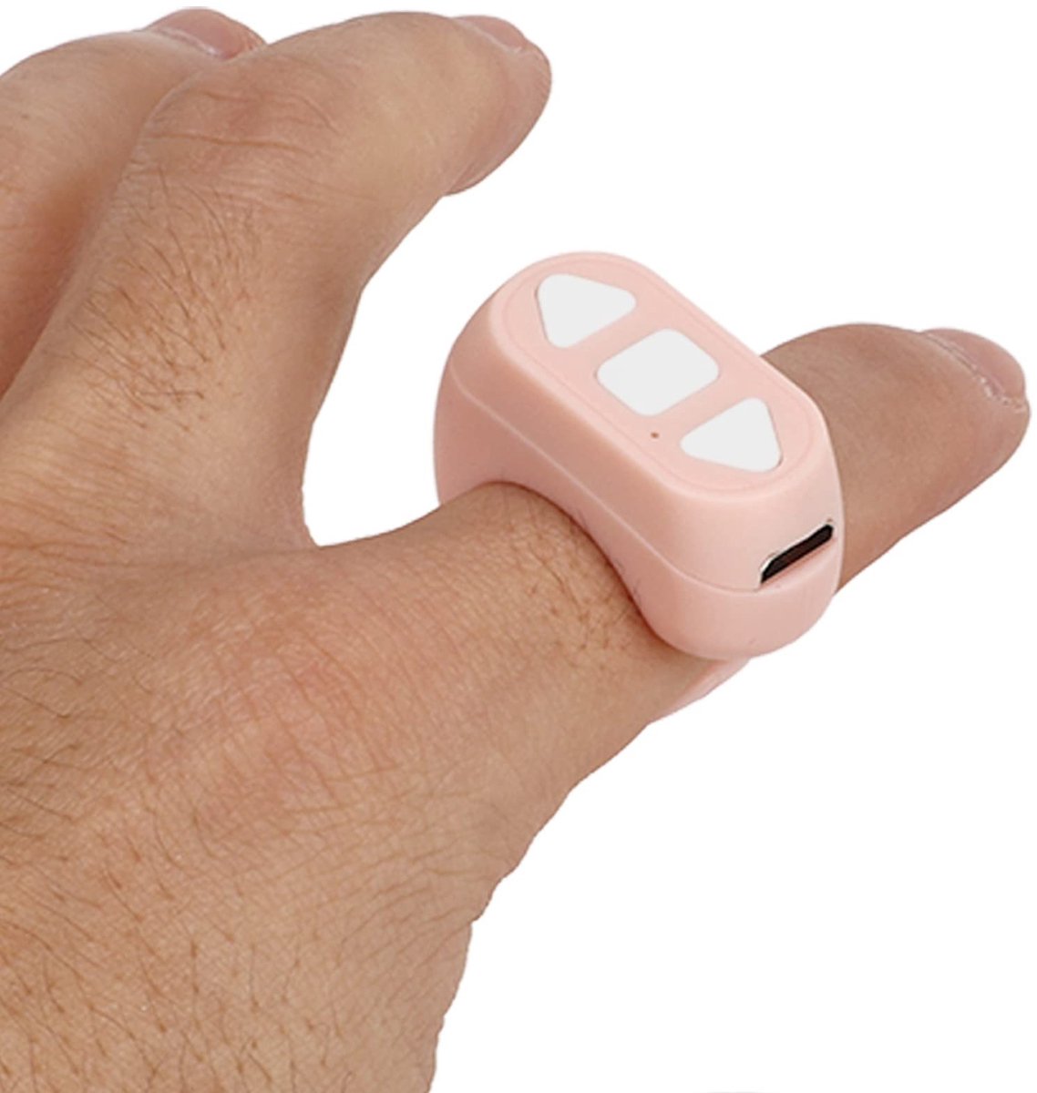 Dailygoody - Bluetooth Smart Finger-afstandsbediening - Pagina omdraaien - Handig en gebruiksvriendelijk - Roze - Afstandsbediening voor boeken en vid