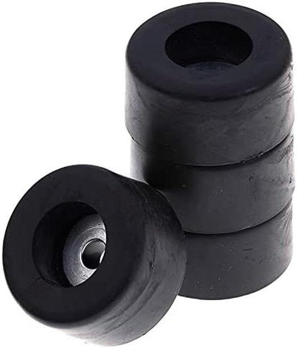 Rubberen Voetjes - Demper Pads - Stabiliteit Verbeteren - Vloer Bescherming - 4 stuks 38mm - Zwart