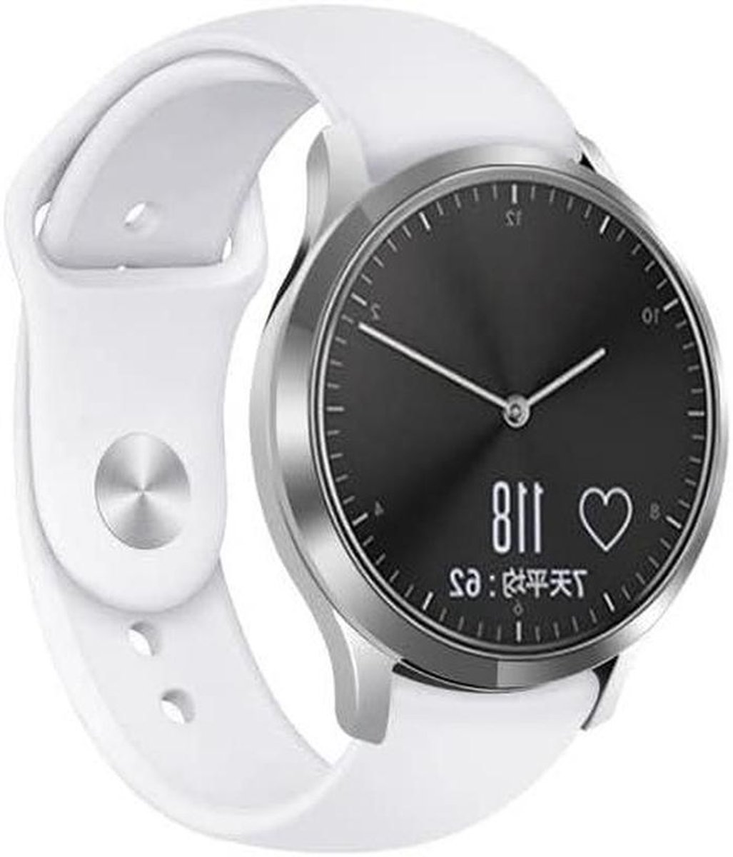 Sportband Venu 3s - Garmin band - Dagelijks dragen - Zacht soepel materiaal - 18mm breed - Wit
