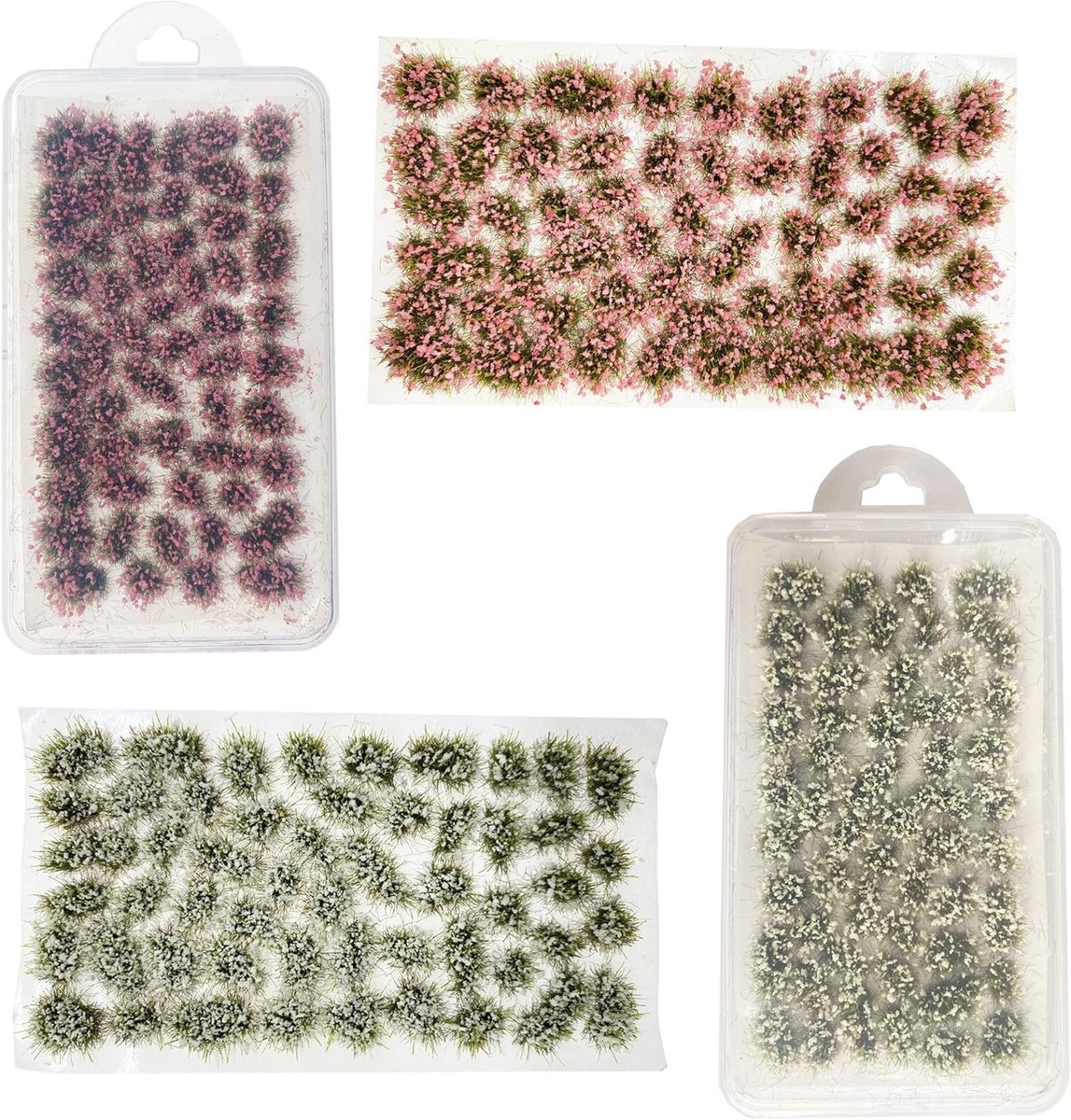 Static Grass Tuft Snow voor Miniatuur Tabletop Spellen en Modelspoorweg, Realistische Scenics Gras Pluk voor Landschapsontwerp