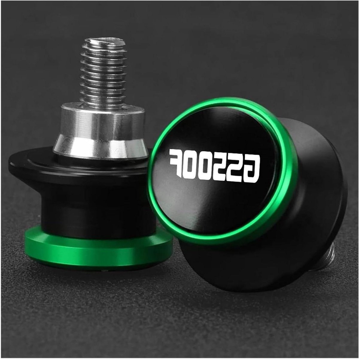 Motor Swingarm Bobbins - Achterbrug Sliders - Motor Onderhoud - Geanodiseerd Aluminium - 100 g - Groen