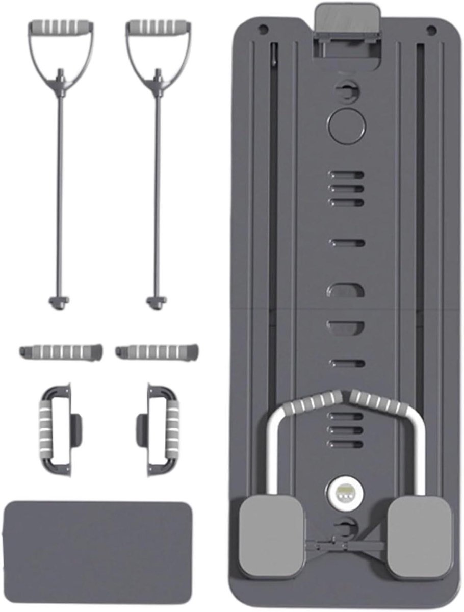 Pilates Trainingsbord - Fitness Apparaat - Kracht Training - Opvouwbaar Ontwerp - 57 cm - Zwart