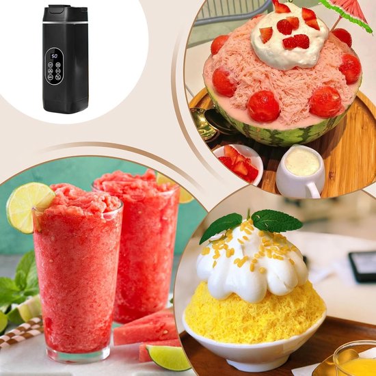 Persoonlijke Juicer - Draagbare Blender - Gezonde Drankjes Maken - Zelfreinigende Functie - 9.9 x 9.4 x 9.9 cm - Zwart — afbeelding 4