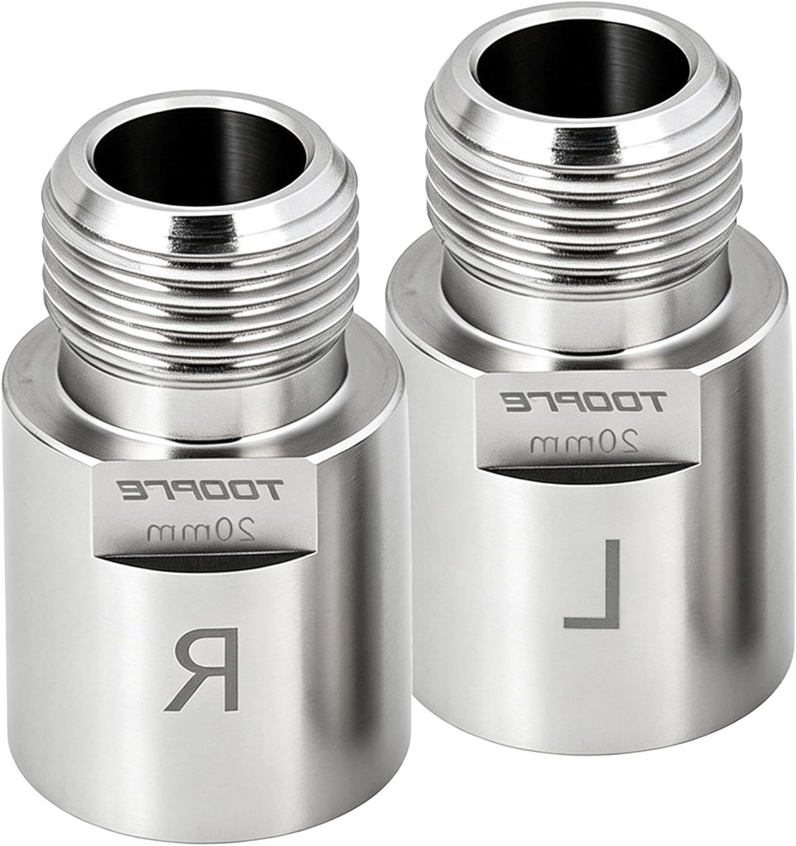 Fietspedaalverlenging - Pedaalextenders - Comfortabel Fietsen - 20 mm Extra Afstand - 1 Paar - Zilver