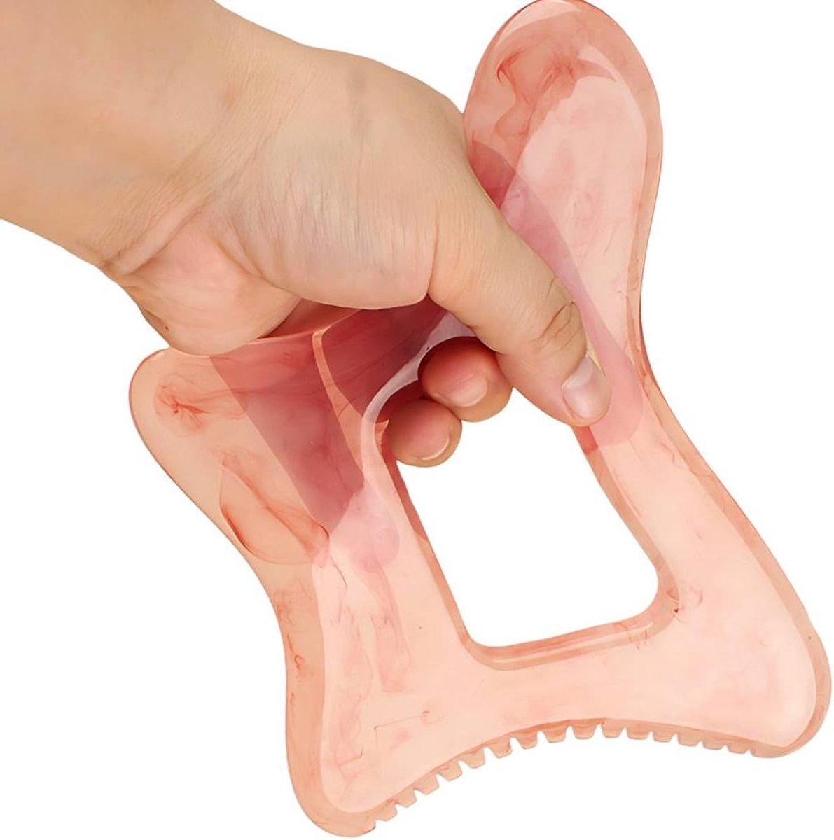 Gua Sha Massageapparaat - Hars Schraper - Spierontspanning Lymfedrainage - Verbeterd Vlinderontwerp - 19 x 9 cm - Natuurlijk