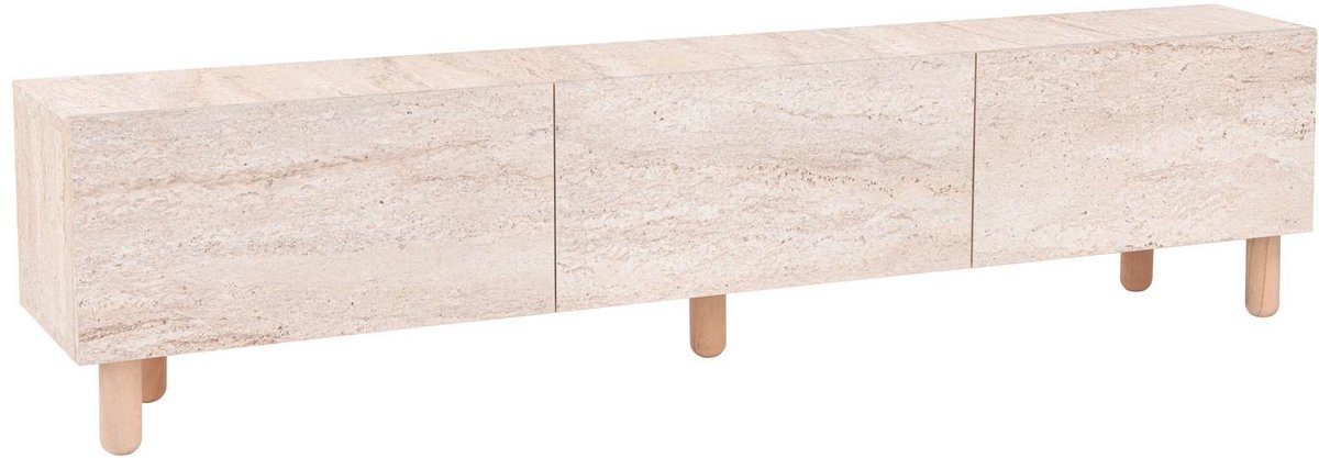 Houten TV-meubel "Alvin" - 180 x 31 x 42 cm - Beige