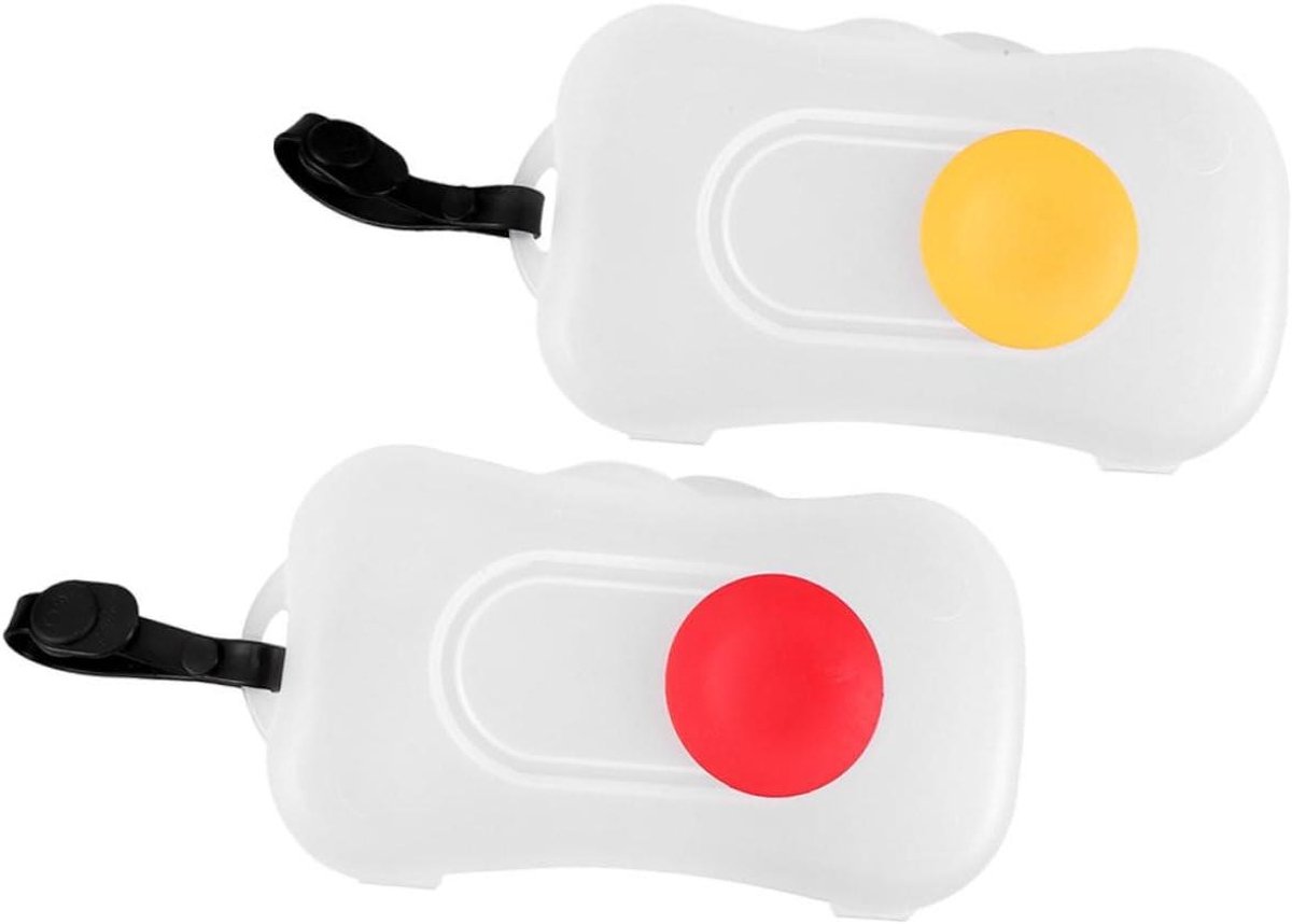 Doekjes Dispenser - Herbruikbare Houder - Onderweg Hygiëne - Houdt Doekjes Vochtig - 2 Stuks - Diverse Kleuren