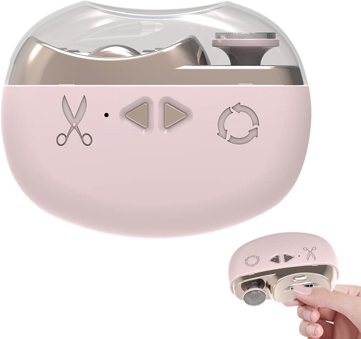 Elektrische Nagelknippers - Automatische Nageltrimmer - Nagelonderhoud Thuis - Met Eeltverwijderaar - 3 uur Gebruik - Wit