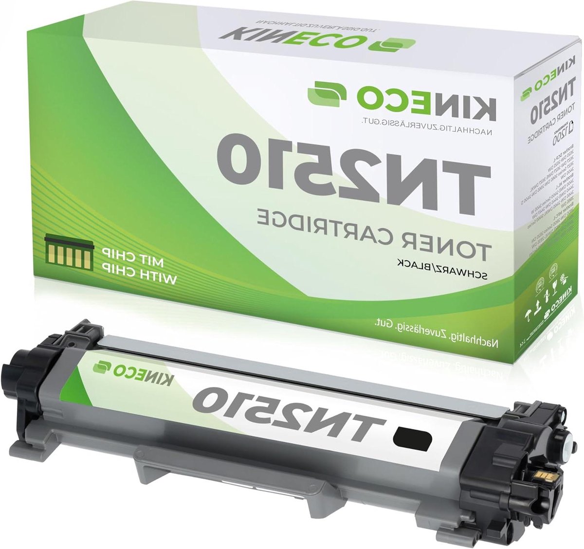 Tonercartridge Zwart - Printer Toner - Documenten Printen - Met Chip - 1200 Pagina's - Zwart