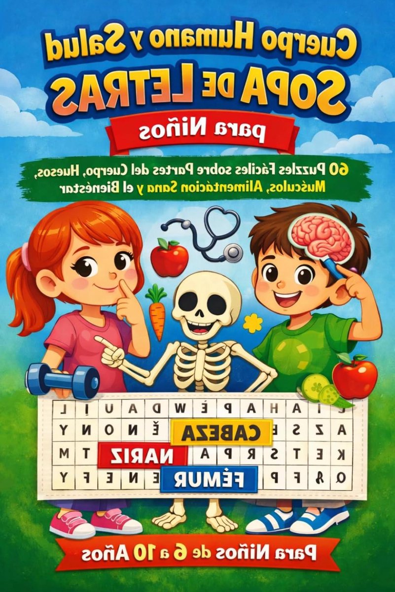 Woordenboek Puzzelboek - Kindertaal Leren - Lichaam Ontdekken - 60 Puzzels - 6x9 Inch - Niet Van Toepassing