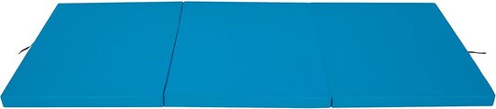Opvouwbaar Matras - Gastenmatras Trainingsmat - Comfortabel Rusten - Afneembare Hoes - 195 x 80 cm - Blauw — afbeelding 5