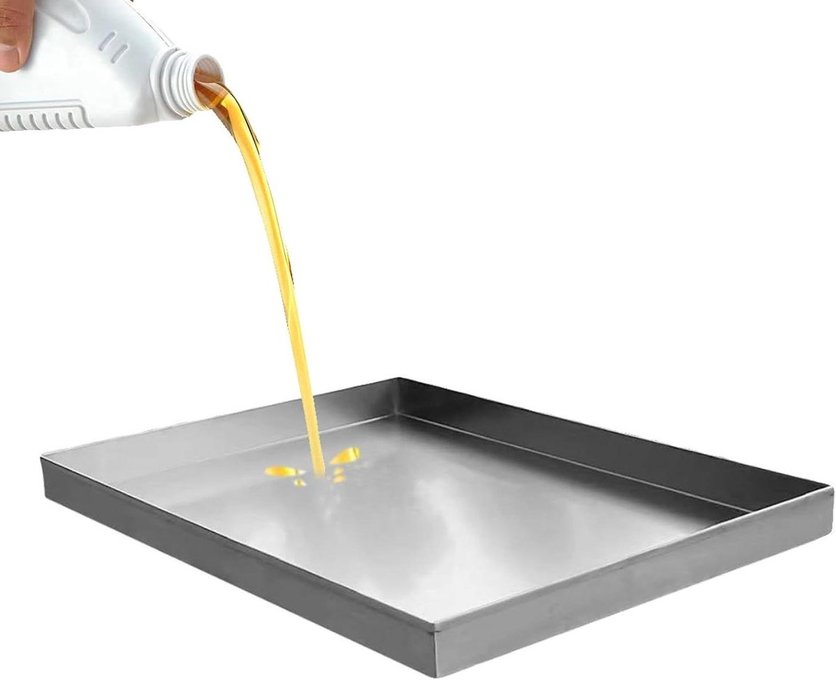 Wasmachine Lekbak - Condensbak Druppelpan - Water Overloop Opvangen - Roestvrij Staal - Meerdere Maten - Zilver