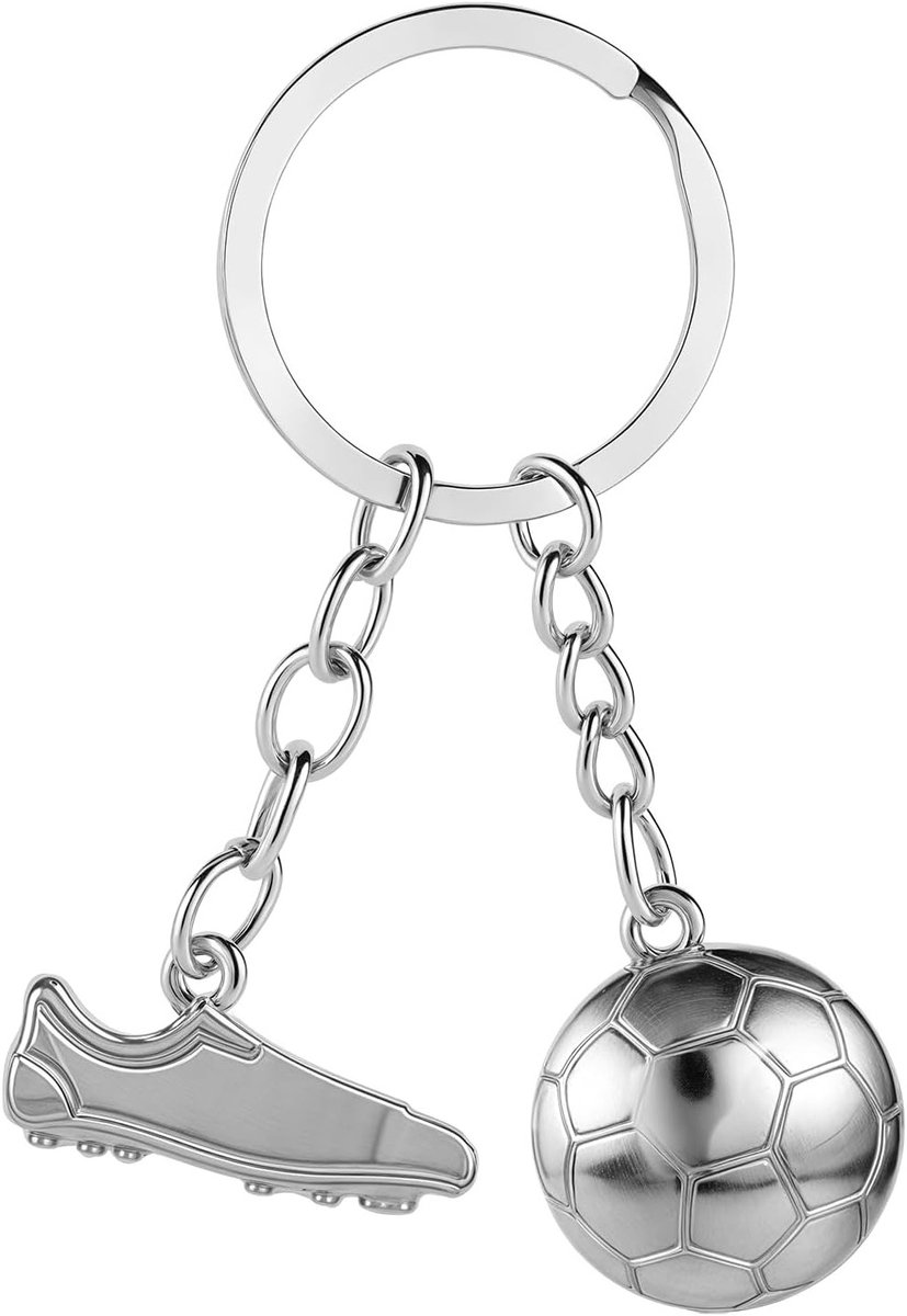 Voetbal Sleutelhanger voor Sportliefhebbers, Voetbalschoenen Sleutelhanger, Perfect Cadeau voor Kinderen en Jongens, Verjaardagsgeschenk