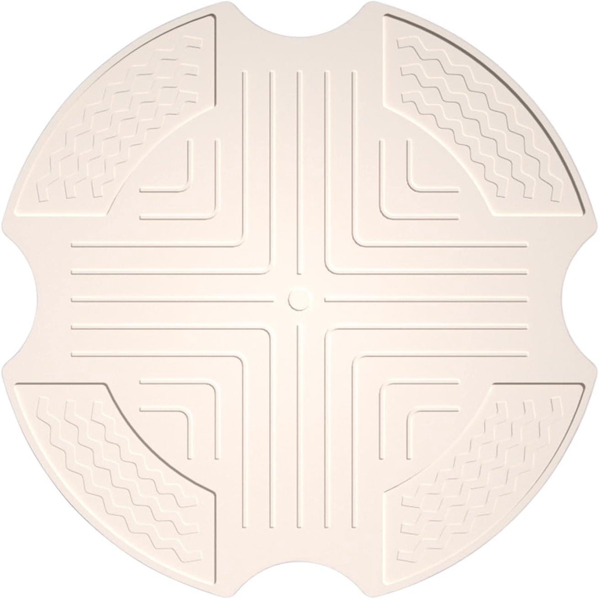Airfryer Mat - Siliconen Bakmat - Hygiënisch Koken - Hittebestendig Antislip - 26.5 x 26.5 cm - Beige