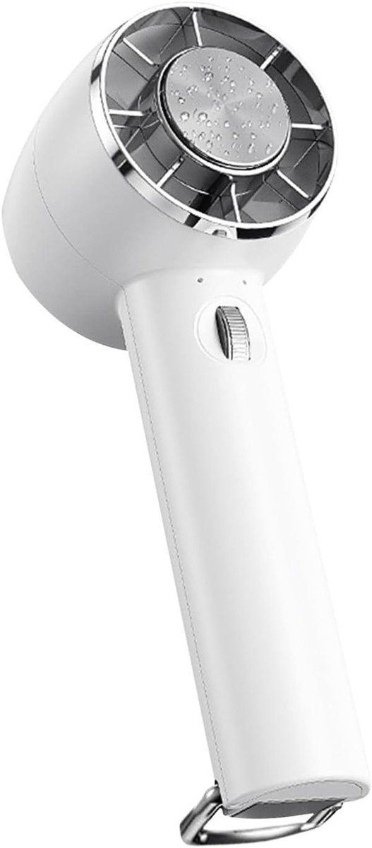 Draagbare Ventilator - Handventilator Koeler - Persoonlijke Verkoeling - Kalmerende Koeldruk - 16 Centimeter Bladlengte - Wit