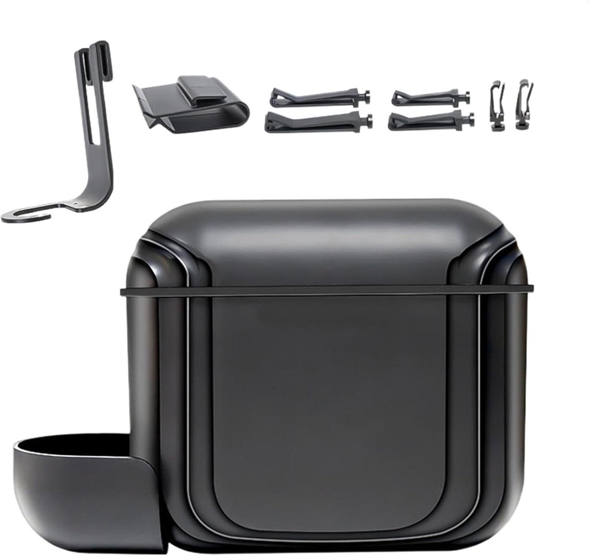 Afvalbak Auto - Vuilnisbak Auto - Auto Organiseren - Waterdichte Voering - 20x13x6.6 cm - Zwart