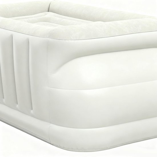 Opblaasbaar autobed - Luchtmatras achterbank - Comfortabel reizen - Met ingebouwde pomp - 80x50x42cm - Enkele Attribuut — afbeelding 4
