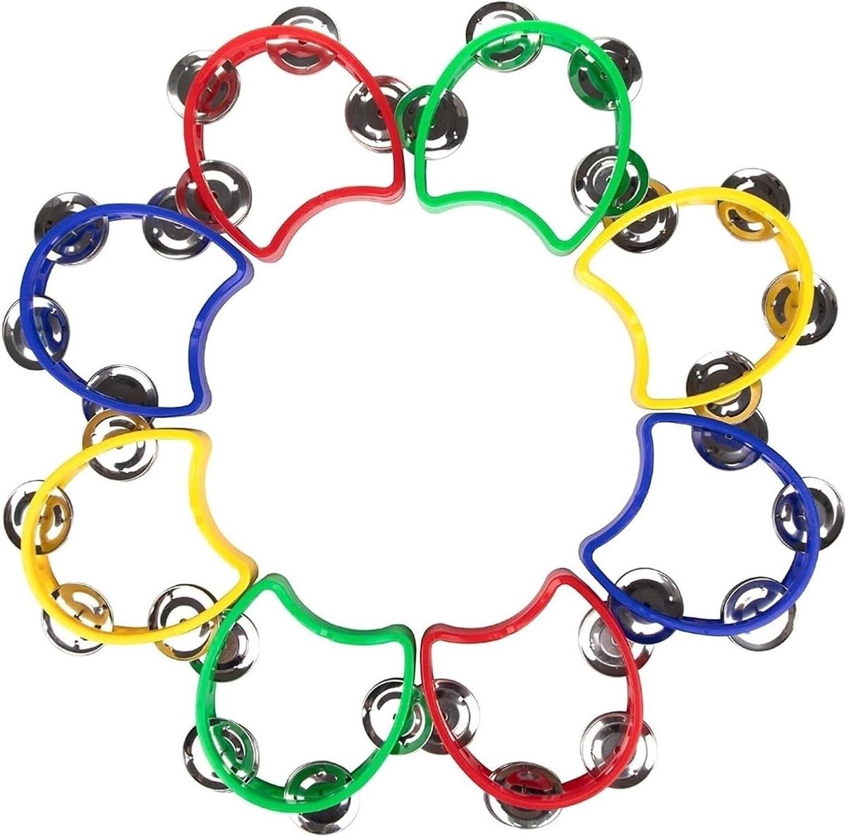 Tamboerijn - Handtrommel - Muziek Maken - Lichtgewicht Ontwerp - Eén Maat - Multicolor
