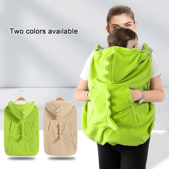 Draagzakhoes Baby - Beschermcape Baby - Buiten Wandelen - Winddicht Ademend - 76 x 63 cm - Groen — afbeelding 5