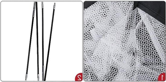 Golfsport Net - Nauwkeurigheid Swing Praktijk - Opvouwbaar - Golfbal - Accessoire - Geschikt voor alle niveaus - Zwart - Outdoor Sport Praktijk Tool Golf Doel Accessoire. van Merkloos — afbeelding 2