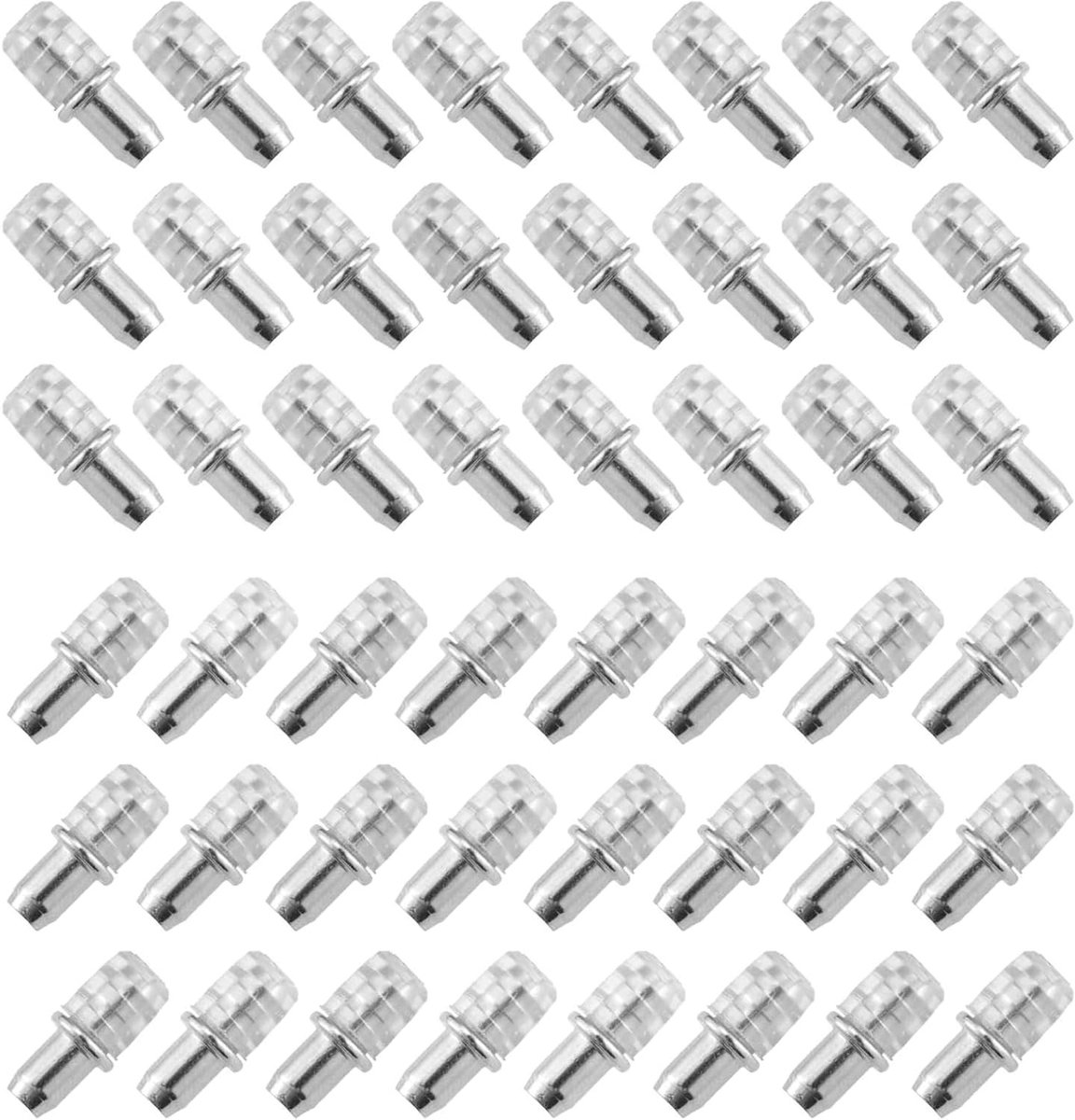 Set van 100 Planksteunen 5 mm, Stevige Plankondersteuning voor Planken, Box Plankrekken en Glasplaten met Ring