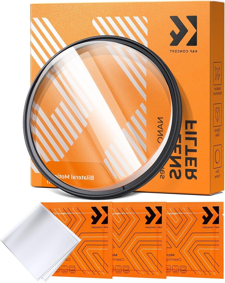 67mm Medium Linear Drag Bilateral Prism Filter van Optisch Glas met 3 Schoonmaakdoeken voor Speciale Effecten