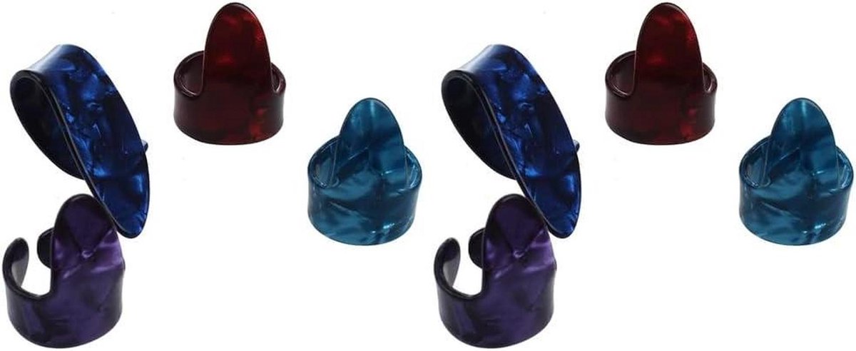 Gitaar Picks - Plectrums Set - Gitaar Spelen - Vinger Bescherming - 7 stuks - Assorti