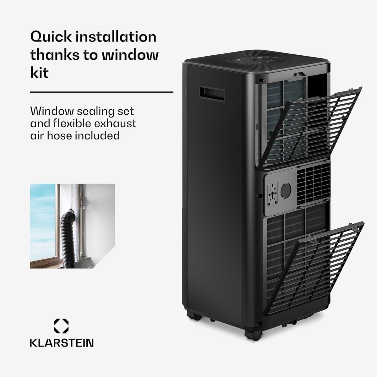 Mobiele Airco - Airconditioner Ventilator - Ruimte Koelen - 3-in-1 Functie - 33 m² - Donkergrijs — afbeelding 5