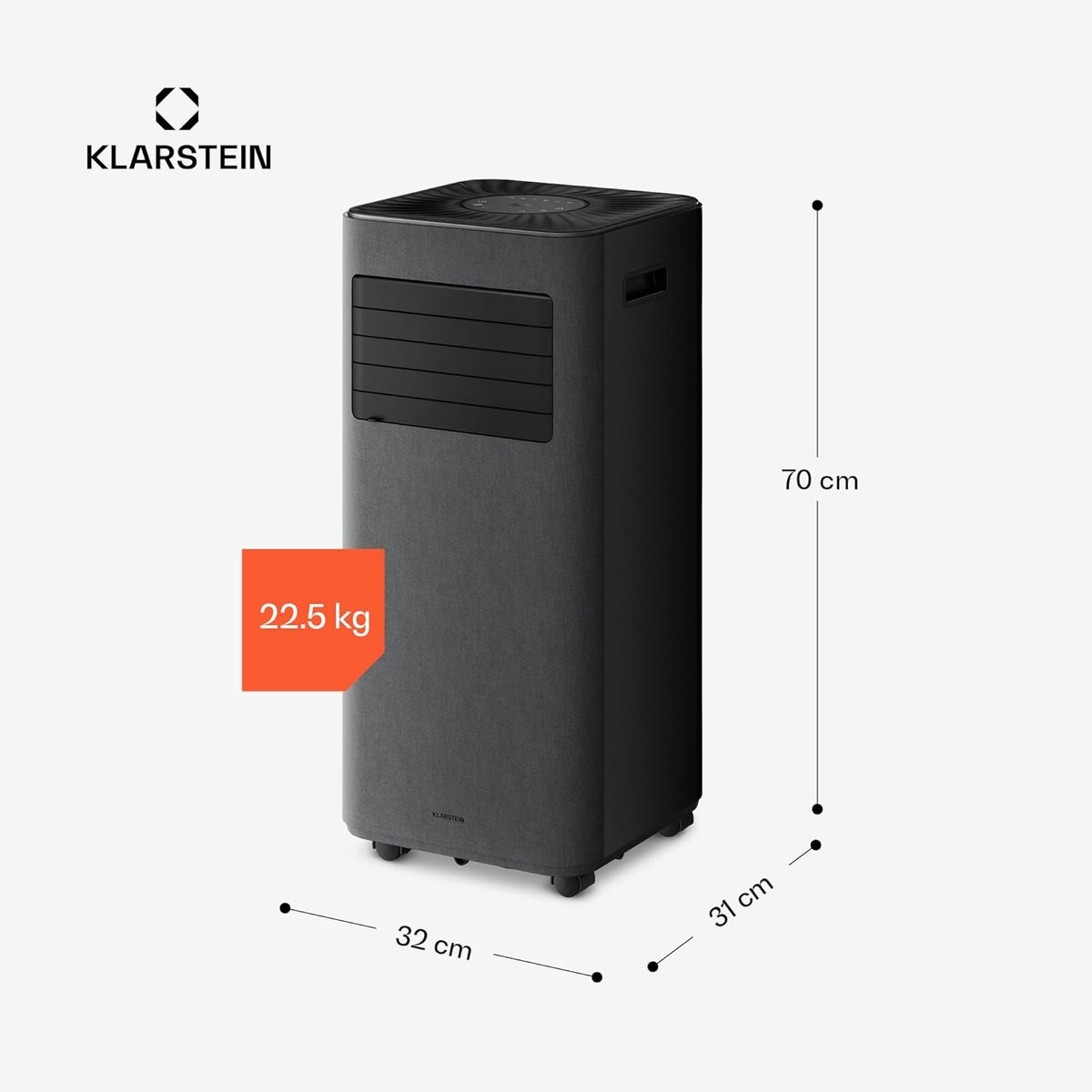 Mobiele Airco - Airconditioner Ventilator - Ruimte Koelen - 3-in-1 Functie - 33 m² - Donkergrijs — afbeelding 6